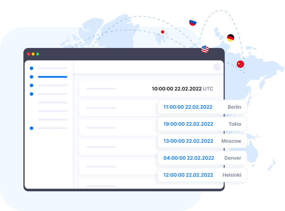 Client-aware locales and date and time values (including time zones)